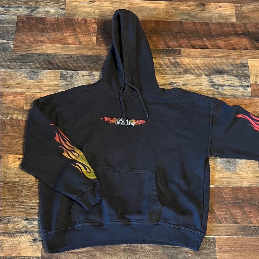 Men's Vintage No Fear Grunge Baggie Fit Hoodie